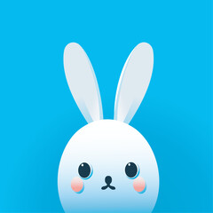 Download rabbit vector cartoon set icon. Vector illustration rabbit. Cartoon set icon animal