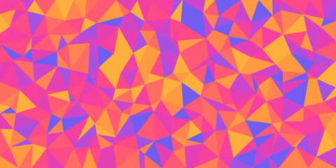 Abstract mosaic abstract background. Colour light triangular low poly style pattern wallpaper