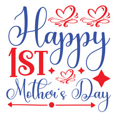 Happy Mother's day shirt print template, typography design for mom mommy mama daughter grandma girl women aunt mom life child best mom adorable shirt