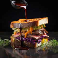 Buttery Smoky Brisket -  Generative AI Illustration