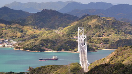 向島高見山展望台からの因島大橋方向2