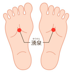 足ツボ健康法　湧泉