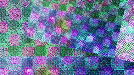 An abstract halftone grunge texture motion graphic background.