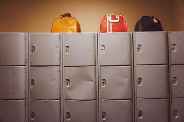 bowling, lockers, bowling bags, vintage, Brunswick, old school, retro