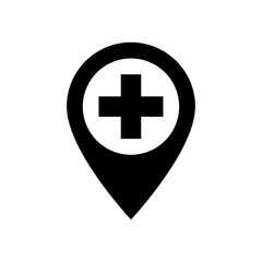 Fototapeta premium Medical location icon