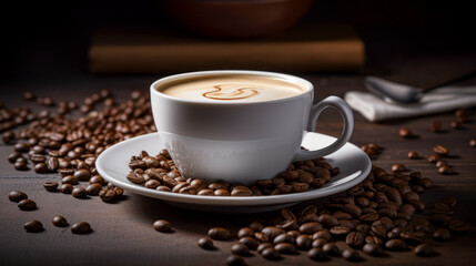 Coffee in different cup presentation before serving