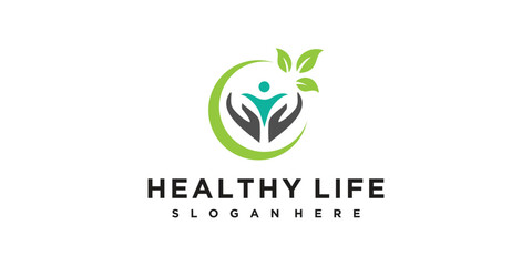 Health life logo design unique concept Premium Vector Part 3