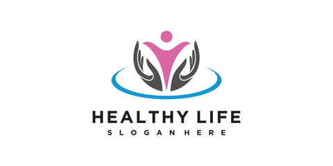 Health life logo design unique concept Premium Vector Part 4