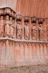 detail of the entrance of a temple