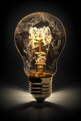 A high-resolution photo of a lightbulb, symbolizing an idea or moment of inspiration.