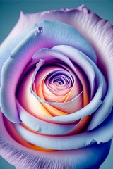 Obraz na płótnie Canvas Closeup photo of a purple and yellow rose petals
