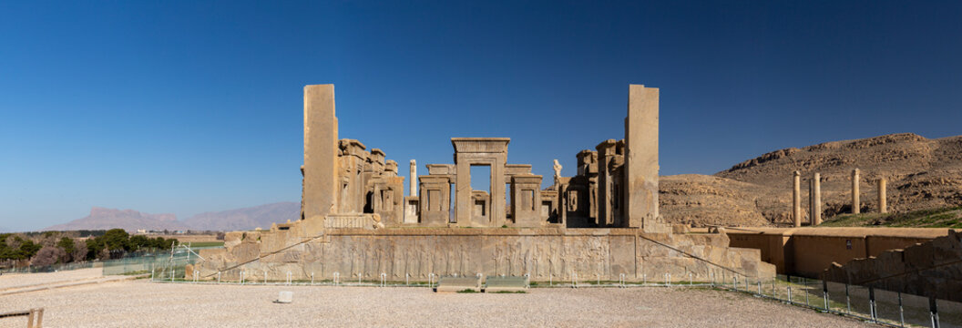 Panorama of Tachara Palace, Persepolis, Iran
