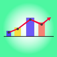 illustration of sales graphic