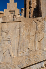 Bas-relief in Tachara Palace, Persepolis, Iran