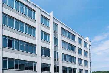 Low-rise building. Generative AI