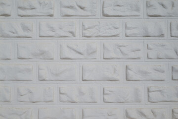 Pattern of harmonic white brick background