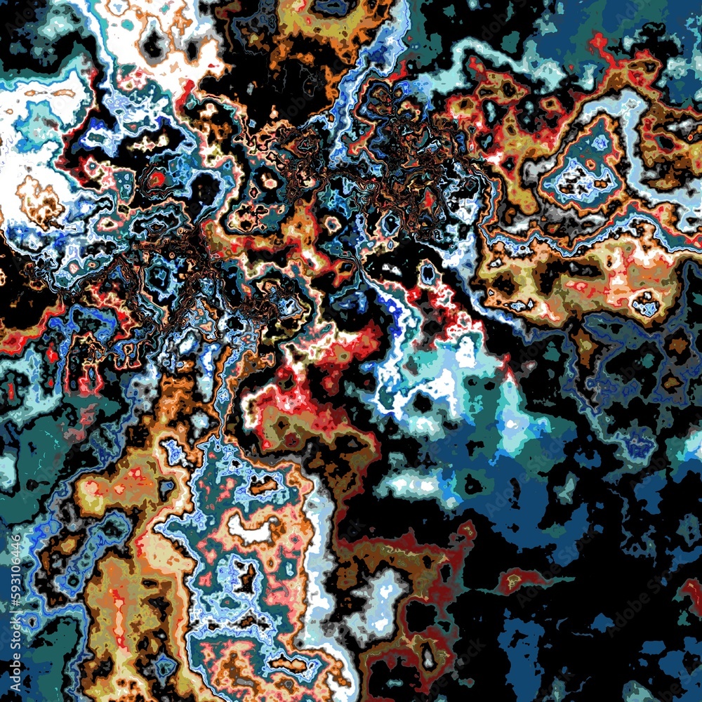 Poster multicolored grunge texture. background color. composition of different color patterns