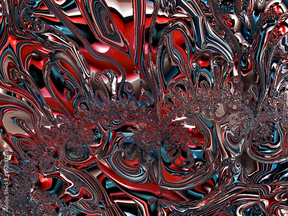 Fototapete Multicolored grunge texture. Background color. Composition of different color patterns