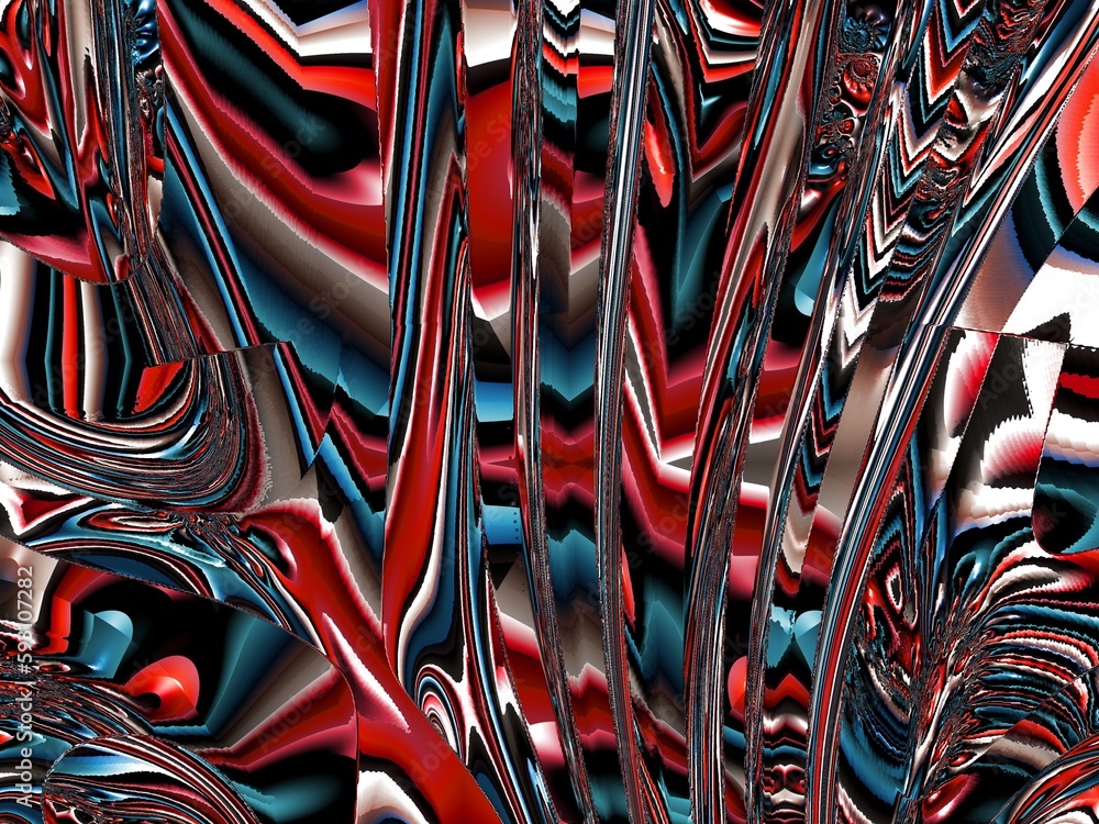 Fototapete Multicolored grunge texture. Background color. Composition of different color patterns
