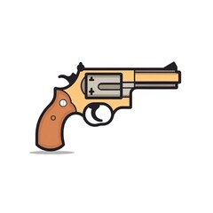 Vector revolver logo, mini revolver logo 