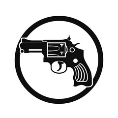Vector revolver logo, mini revolver logo 