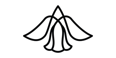 logo design abstract eagle icon vector line illustration