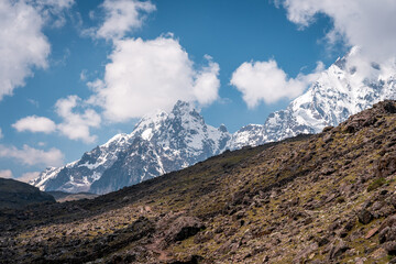 Fototapeta premium Ausangate Andes mountains in Peru near Cuzco city, Ausangate trek, Peru, South America
