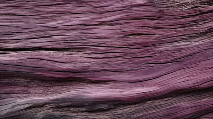 Purpleheart Driftwood Texture Wooden Background - generative ai