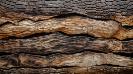 Snakewood Driftwood Texture Wooden Abstract Background - generative ai