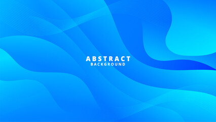 Abstract Blue liquid background. Modern background design. gradient color. Dynamic Waves. Fluid shapes composition. Fit for website, banners, wallpapers, brochure, posters
