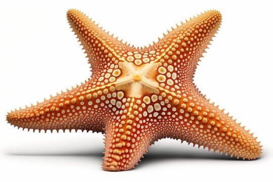 sea star isolated on white. Generative AI