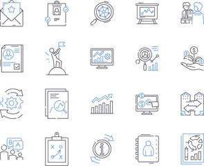 Innovation outline icons collection. Innovate, Creativity, Advancement, Novelty, Improvement, Invention, Modernization vector and illustration concept set. Transformation, Progress, Origination linear