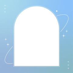 トレンド・シンプルなグラデーションフレーム素材