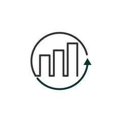 Obraz premium financial advisor logo template. Icon Illustration Brand Identity. Isolated and flat illustration. Vector graphic