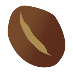 シンプルなコーヒー豆のイラスト