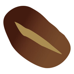 シンプルなコーヒー豆のイラスト