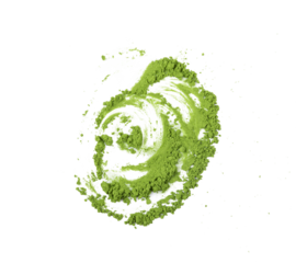 matcha powder isolated transparent png