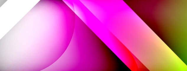Abstract background - geometric composition created with lights and shadows. Technology or business digital template