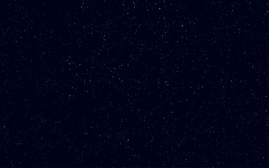 Realistic starry nights with bright shining stars in the night sky. Milky way galaxy, Vector Illustration.