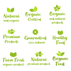 Organic food, natural product, healthy life and farm fresh for food and drink promotion.