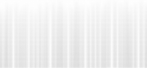 Halftone vector background. Monochrome halftone pattern. Abstract geometric dots background. Pop Art comic gradient black white texture. Design for presentation banner, poster, flyer, business card.