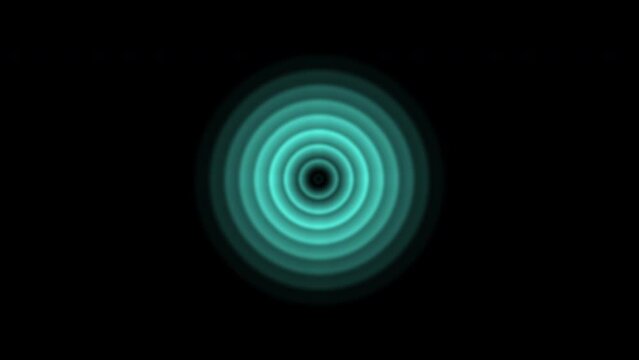 A psychedelic pattern of ring ripples growing slowly. The shot has an alpha channel and is 4k 24p.