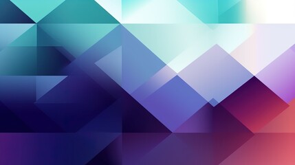 Fototapeta premium Abstract geometric background with colorful triangles.Generative Ai