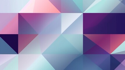 Abstract geometric background with colorful triangles.Generative Ai