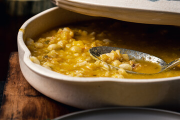 South American Gastronomy: A Tasty Bowl of Argentine Locro with Pumpkin and Corn