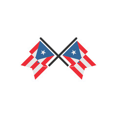 Puerto rico flags icon set, Puerto rico independence day icon set vector sign symbol
