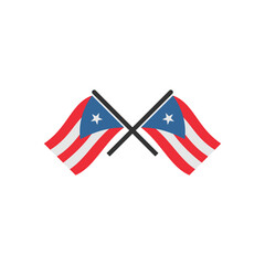 Puerto rico flags icon set, Puerto rico independence day icon set vector sign symbol