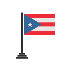 Puerto rico flags icon set, Puerto rico independence day icon set vector sign symbol
