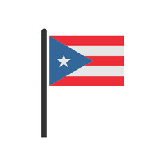 Puerto rico flags icon set, Puerto rico independence day icon set vector sign symbol