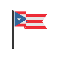 Puerto rico flags icon set, Puerto rico independence day icon set vector sign symbol
